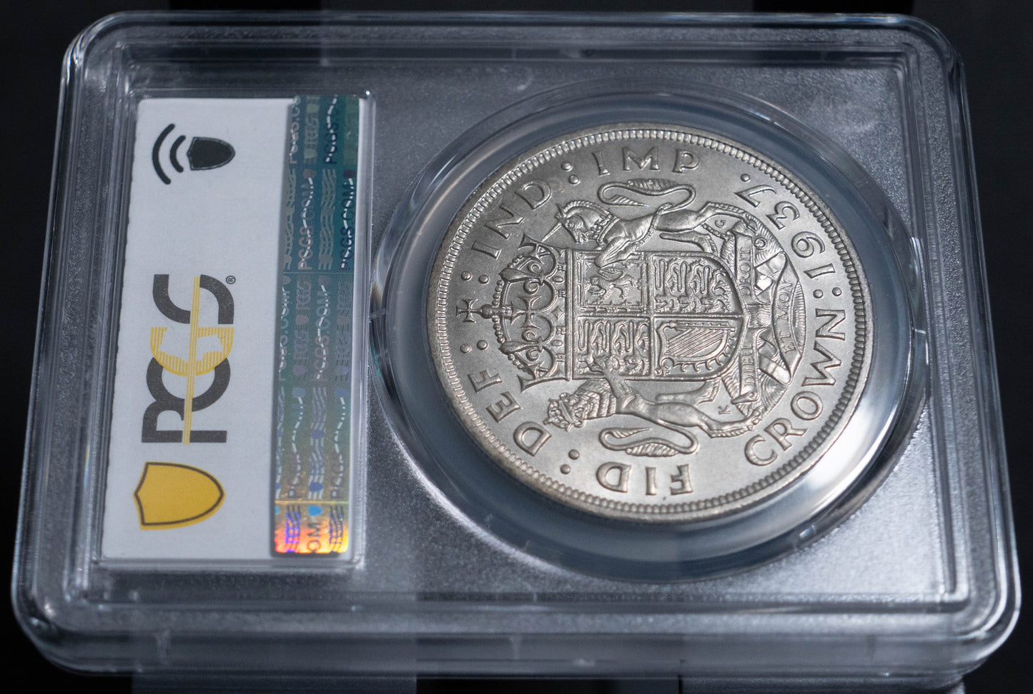 1937 ジョージ6世 PCGS MS64 クラウン 銀貨