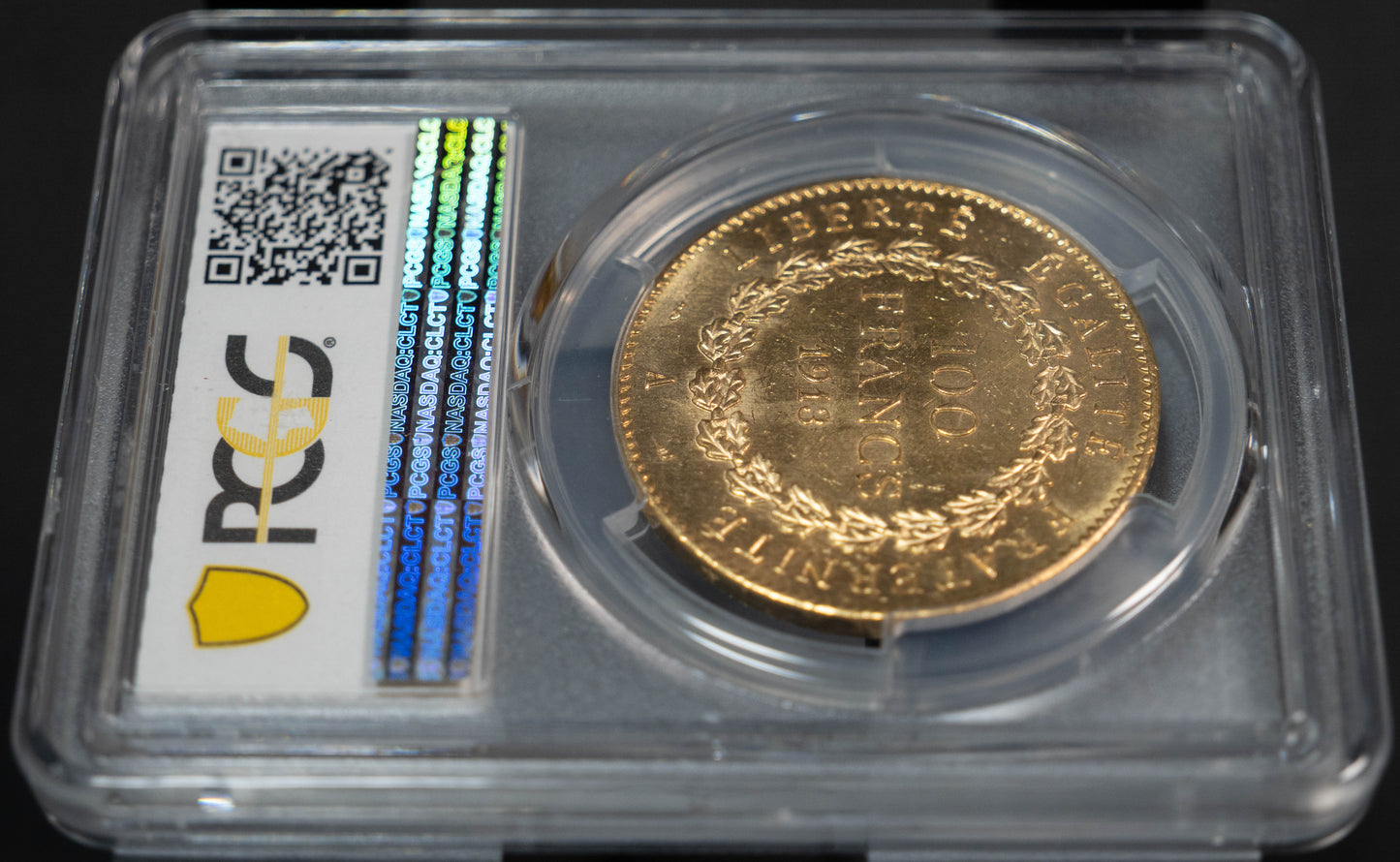 1913 フランス エンジェル 金貨 100フラン PCGS MS62