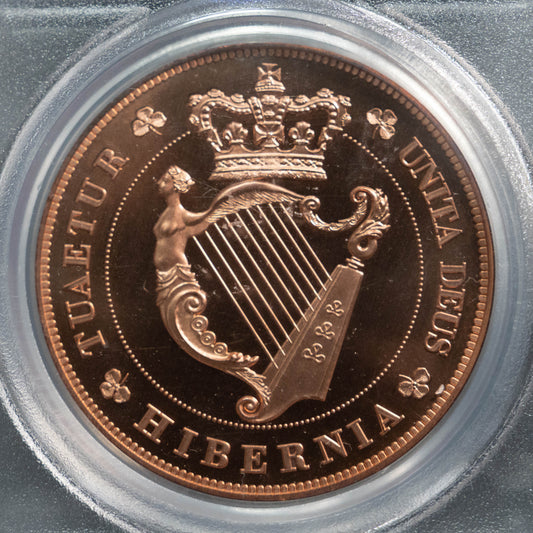 1851 アイルランド INA 銅貨 PCGS PR67RD ゴシッククラウン