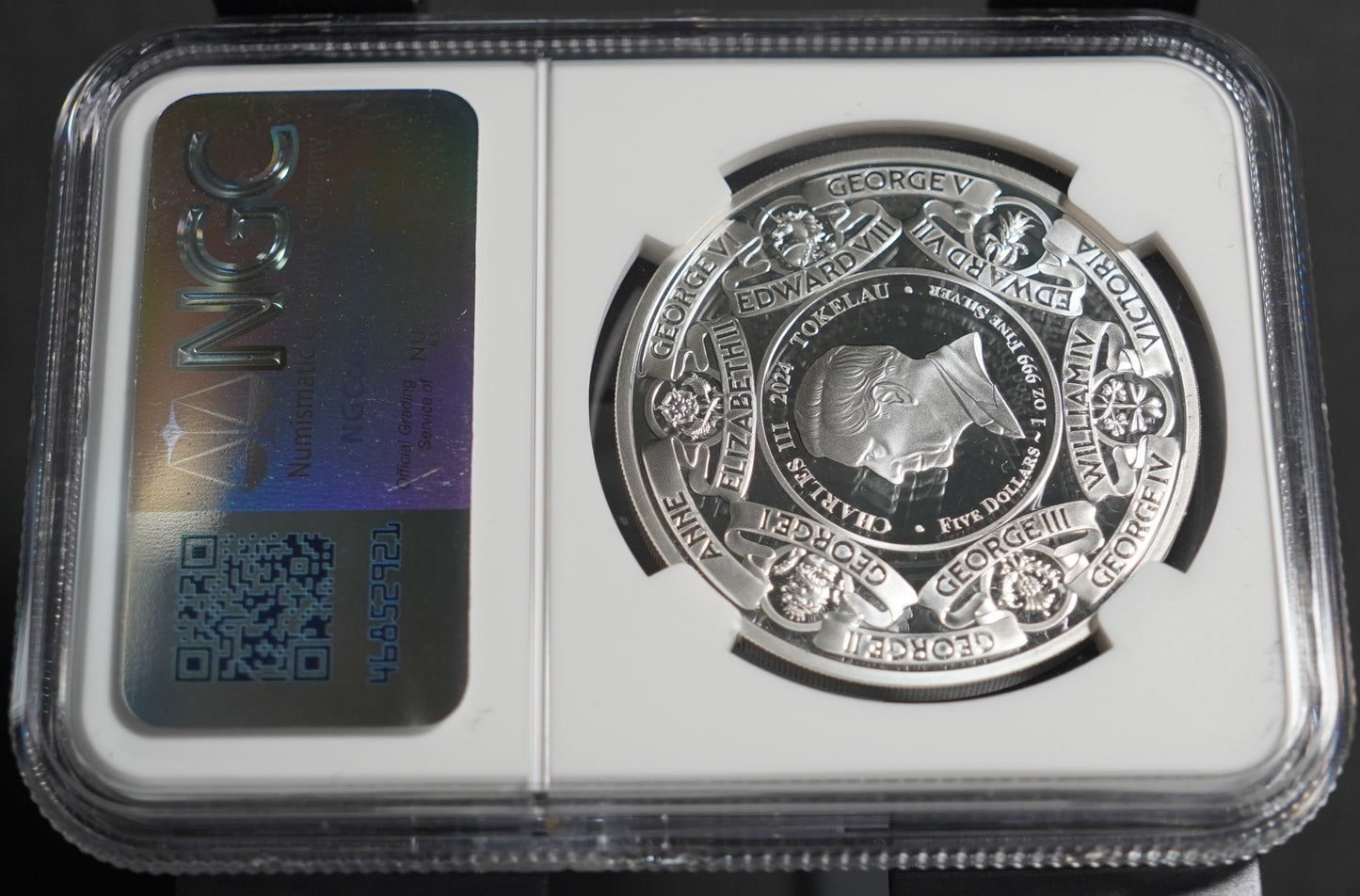 2024 トケロウ 英国君主 銀貨 NGC PF70UC