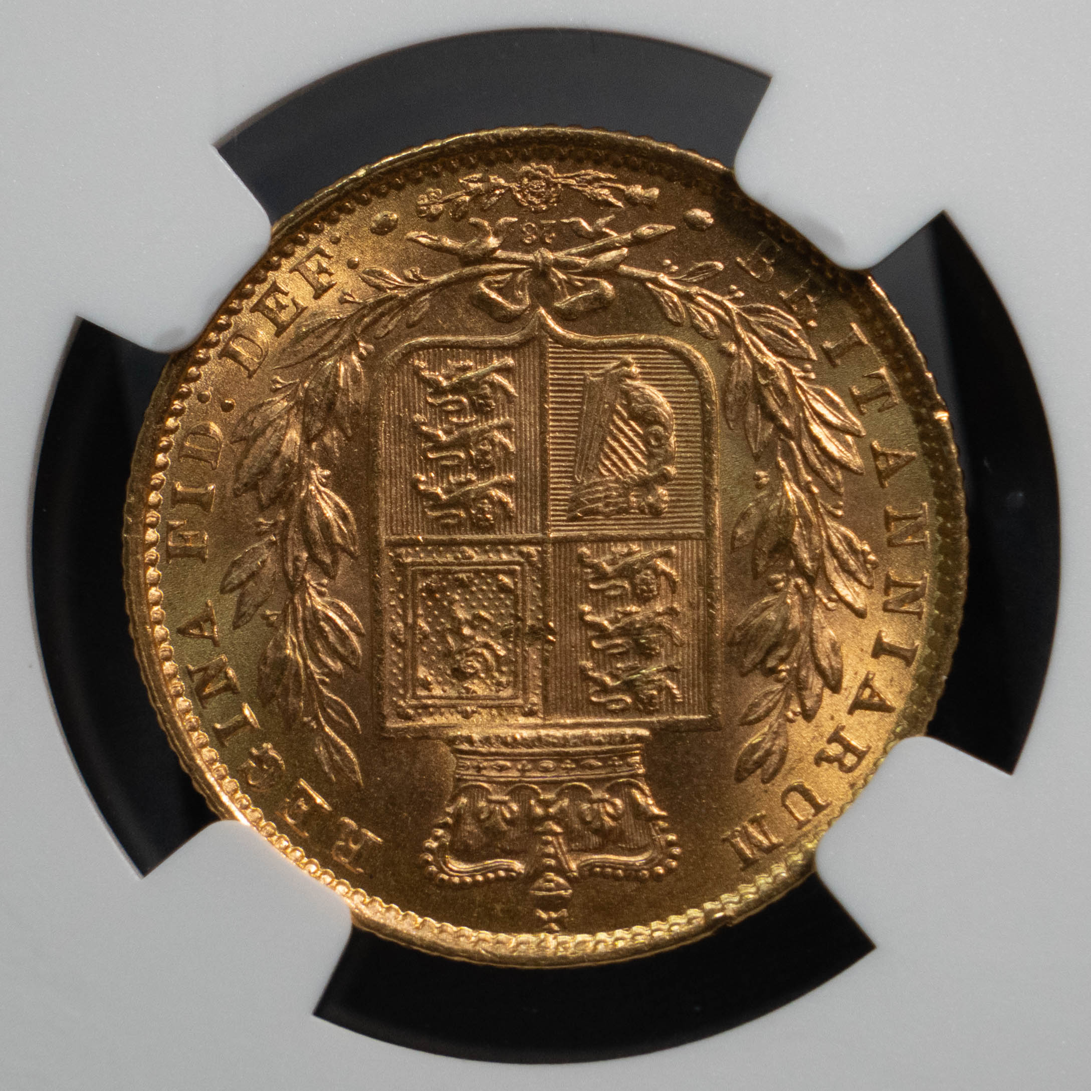 1871 ヴィクトリア シールド ソブリン 金貨 NGC MS64 – TKMH GALLERY