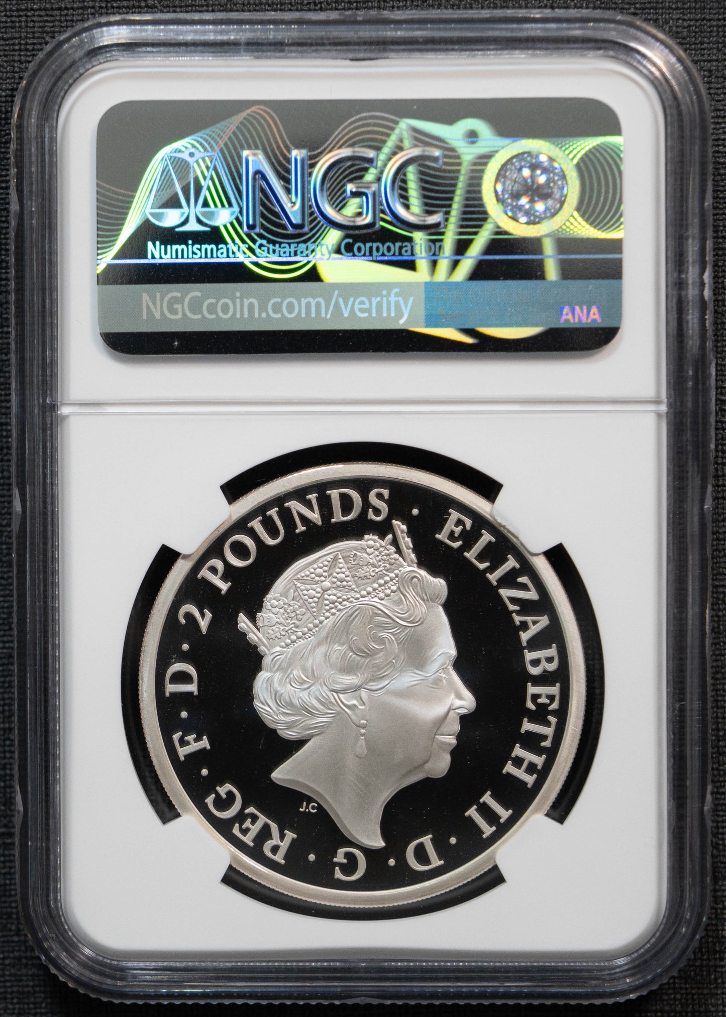 2018 レッドドラゴン NGC PF70UC 2ポンド 銀貨