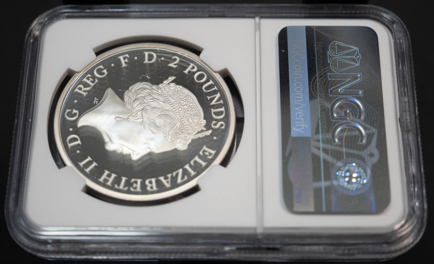 2018 レッドドラゴン NGC PF70UC 2ポンド 銀貨