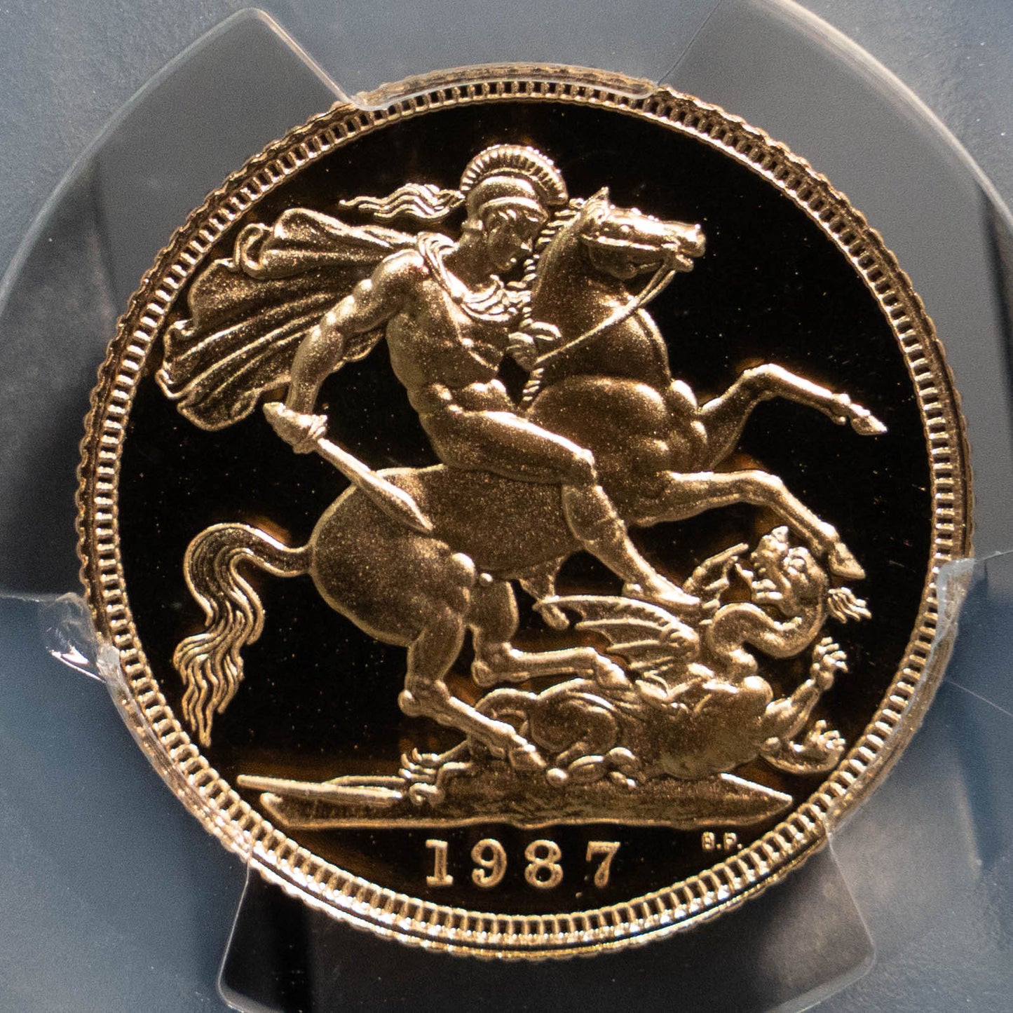 1987 ミドルエリザベス PCGS PR70DCAM ソブリン 金貨