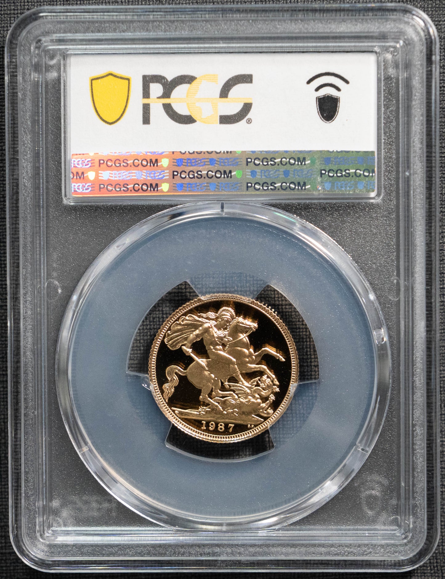 1987 ミドルエリザベス PCGS PR70DCAM ソブリン 金貨