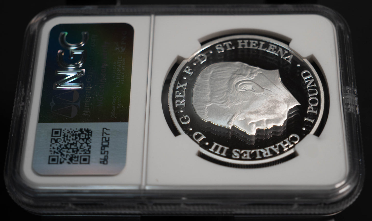 2024 ウナとライオン 1オンス 銀貨 NGC PF70UC セントヘレナ