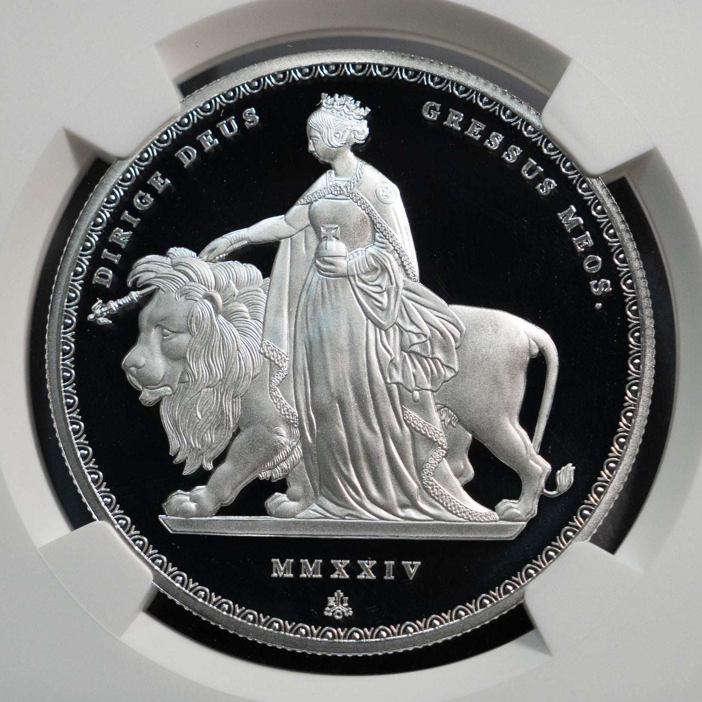 2024 ウナとライオン 1オンス 銀貨 NGC PF70UC セントヘレナ