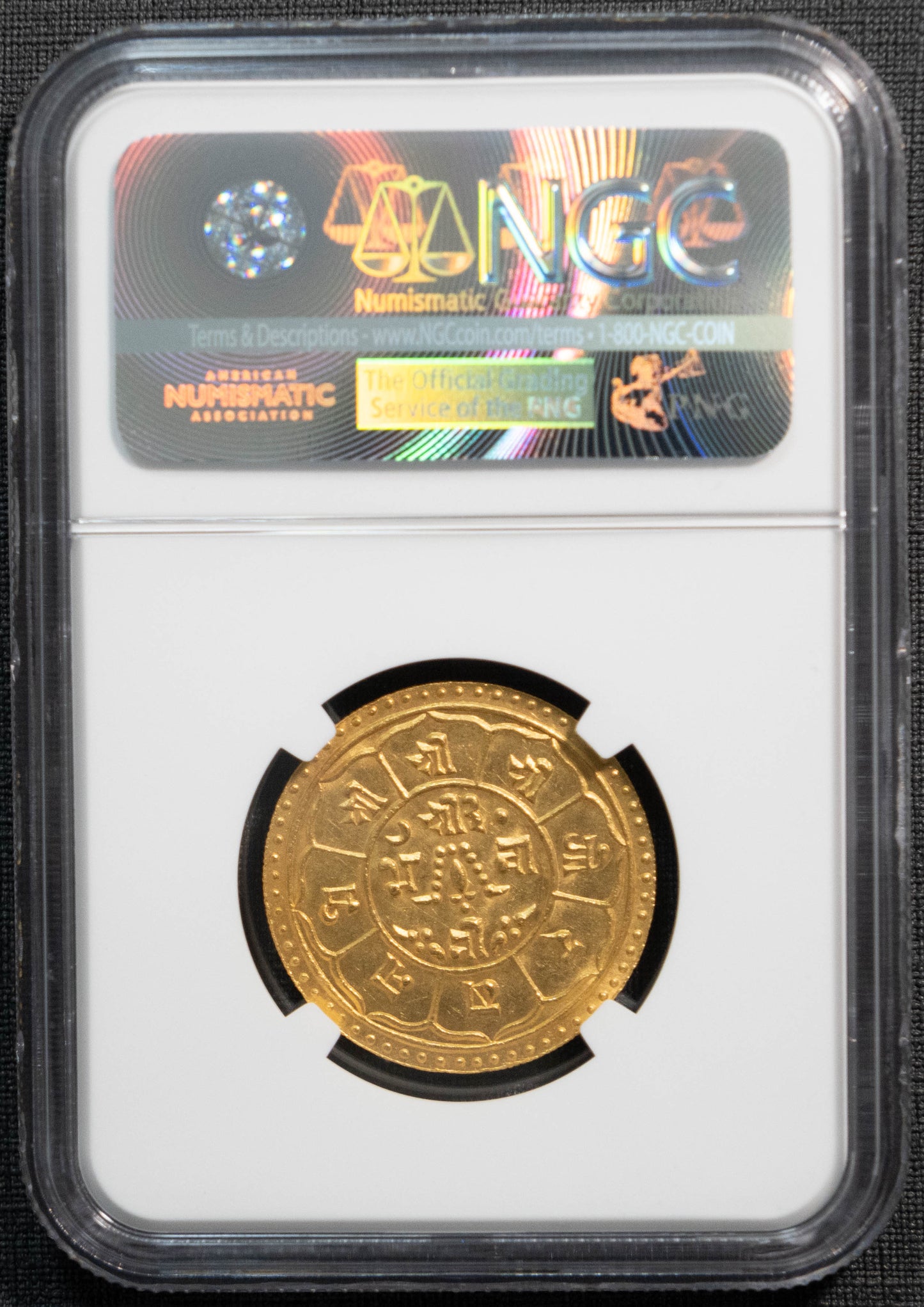 1912 ネパール モハール 金貨 NGC MS63