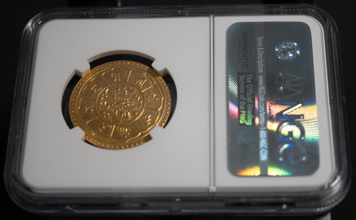 1912 ネパール モハール 金貨 NGC MS63