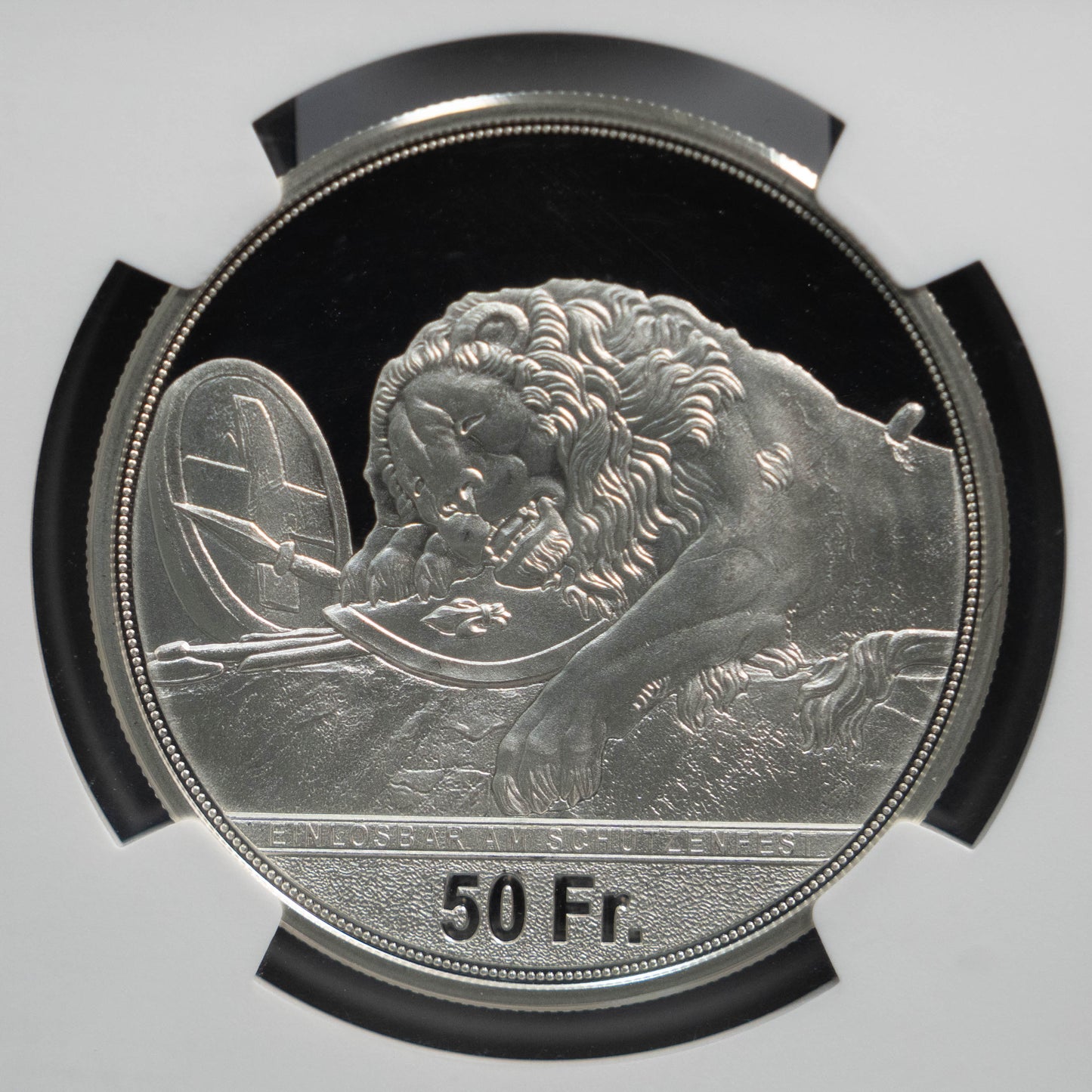 2021 スイス 射撃祭 NGC PF70UC 50フラン 銀貨 ルツェルン