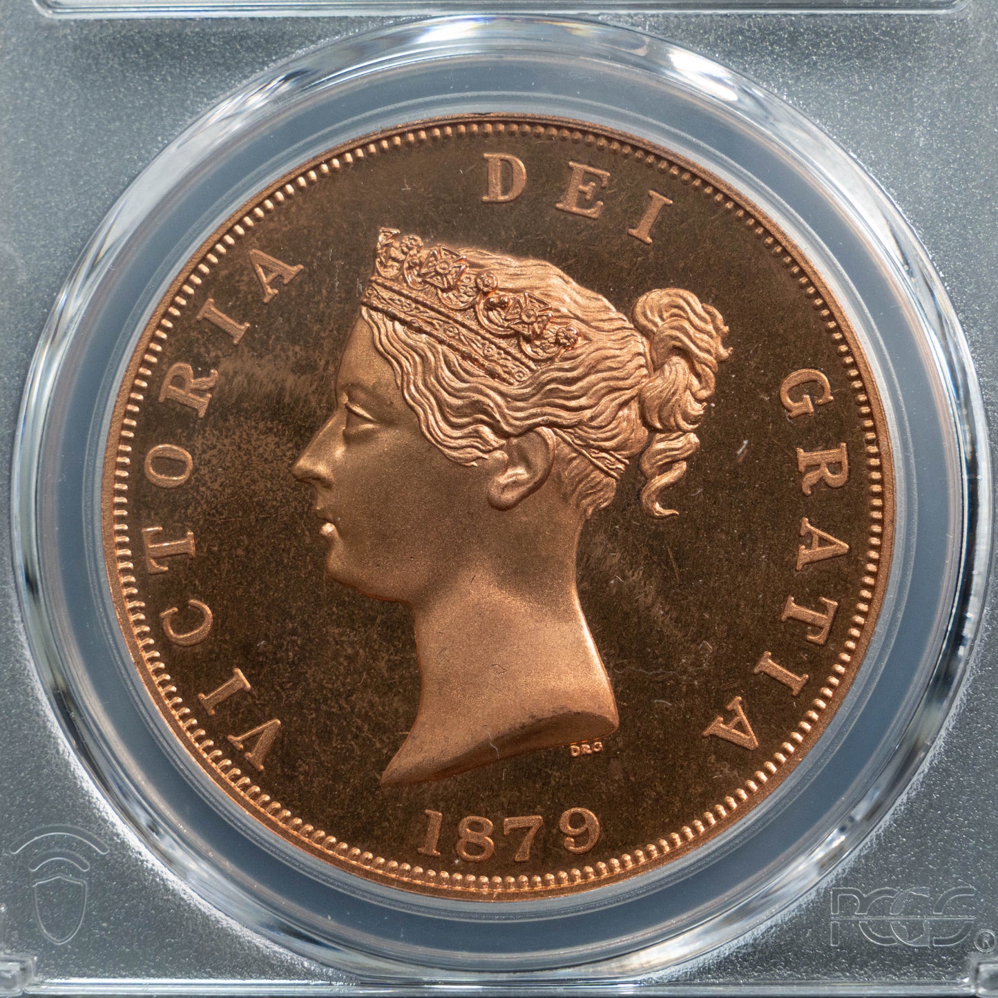 1879 イギリス ヴィクトリア PCGS PR67 INAレトロファンタジー クラウン銅貨