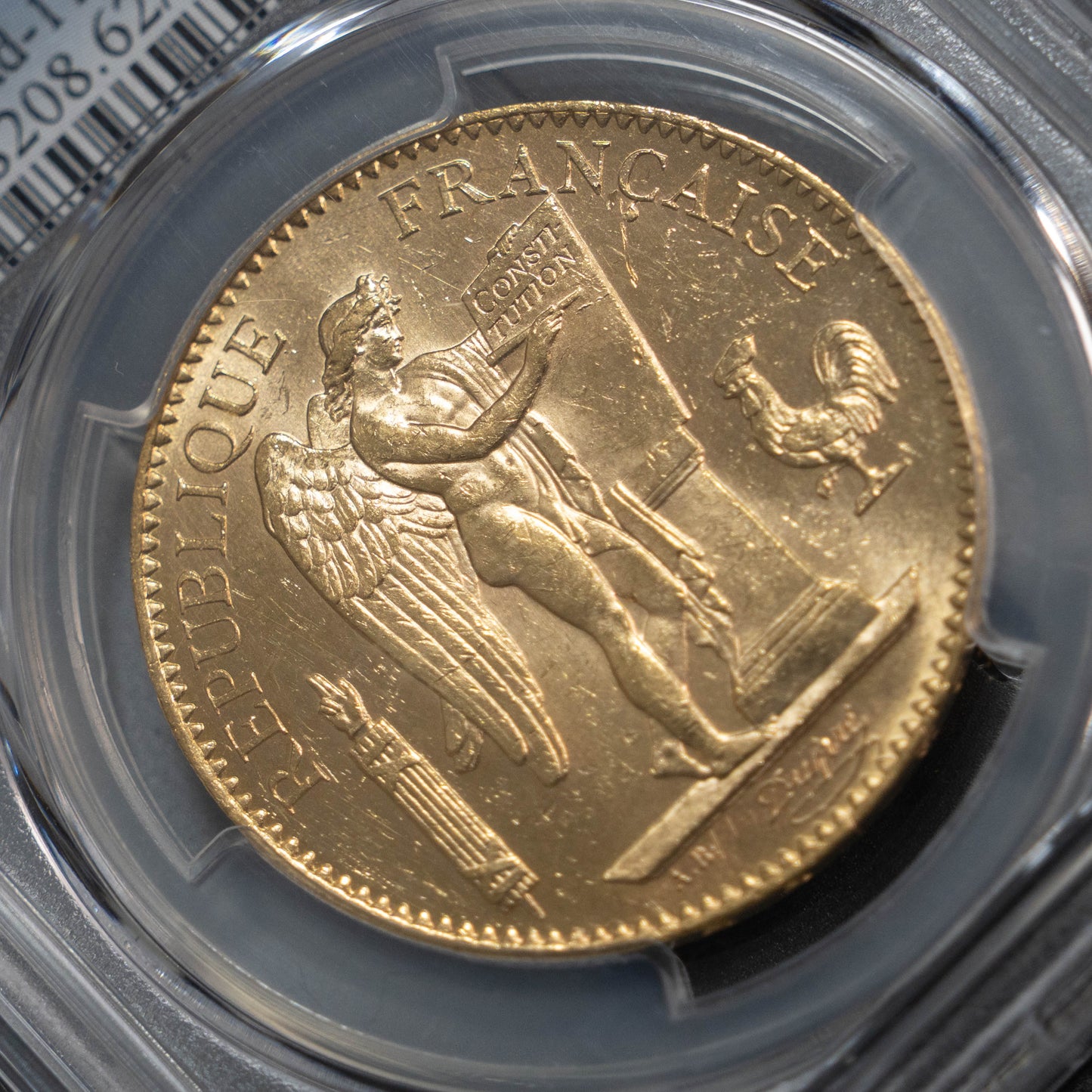 1913 フランス エンジェル 金貨 100フラン PCGS MS62