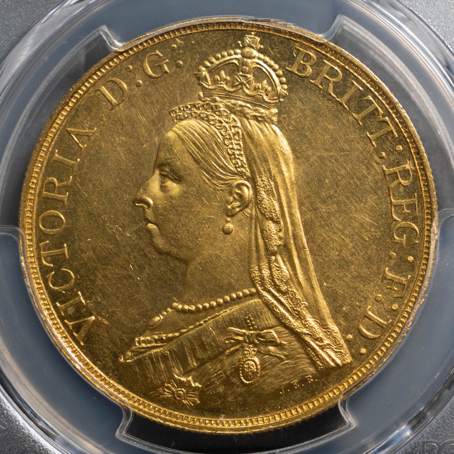 1887 ヴィクトリア ５ポンド 金貨 PCGS MS62 ジュビリーヘッド