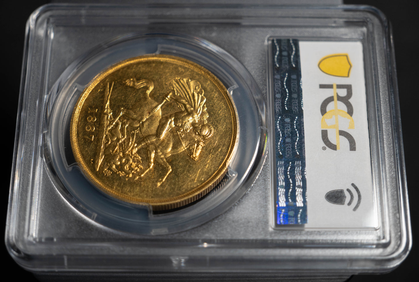 1887 ヴィクトリア ５ポンド 金貨 PCGS MS62 ジュビリーヘッド