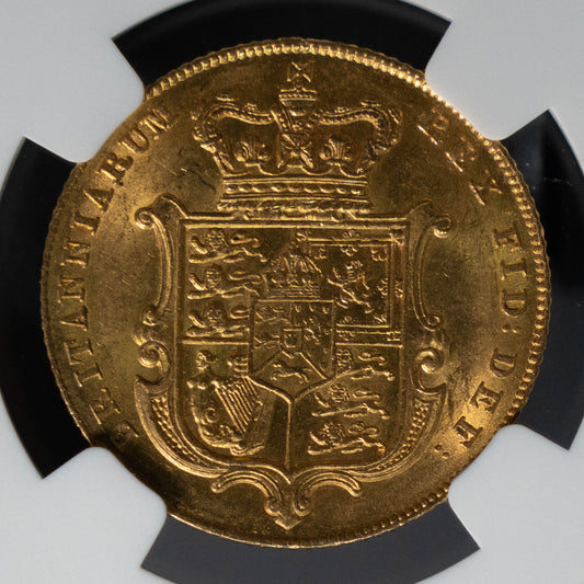 1826 ジョージ4世 ソブリン 金貨 NGC AU58 イギリス