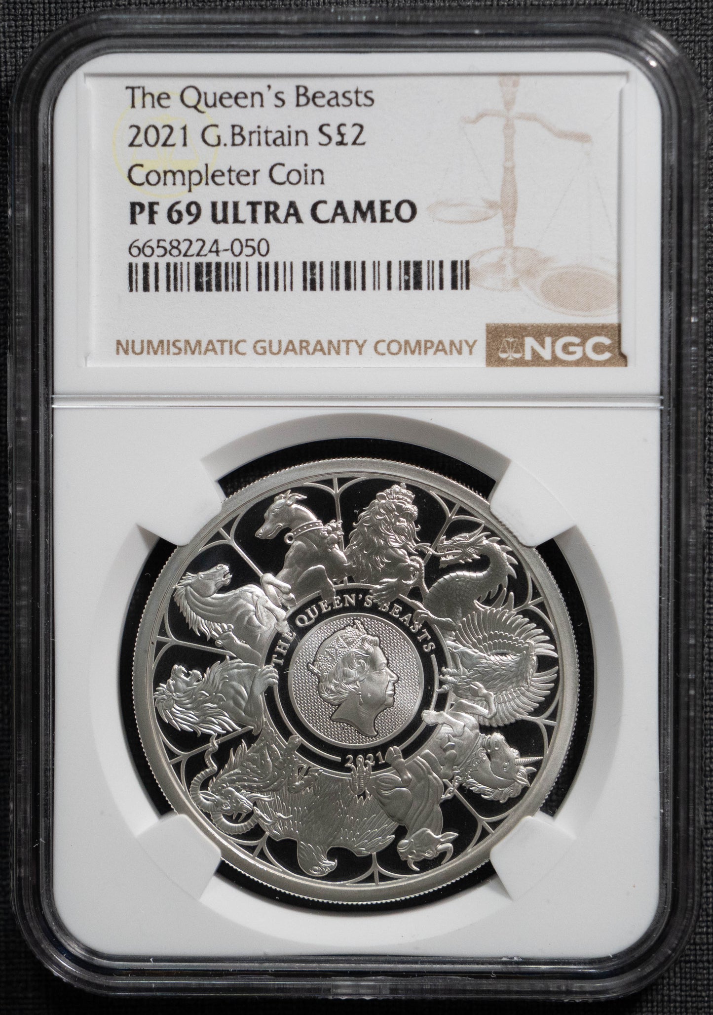 2021 クイーンズビースト コンプリーター 2ポンド 1オンス NGC PF69UC 銀貨