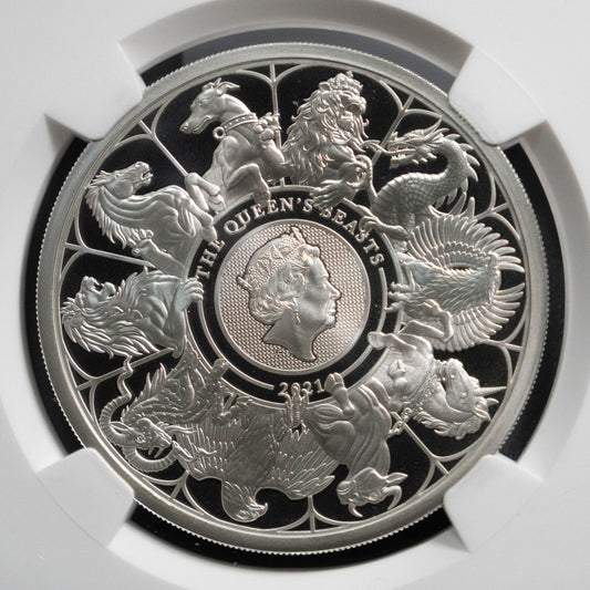 2021 クイーンズビースト コンプリーター 2ポンド 1オンス NGC PF69UC 銀貨
