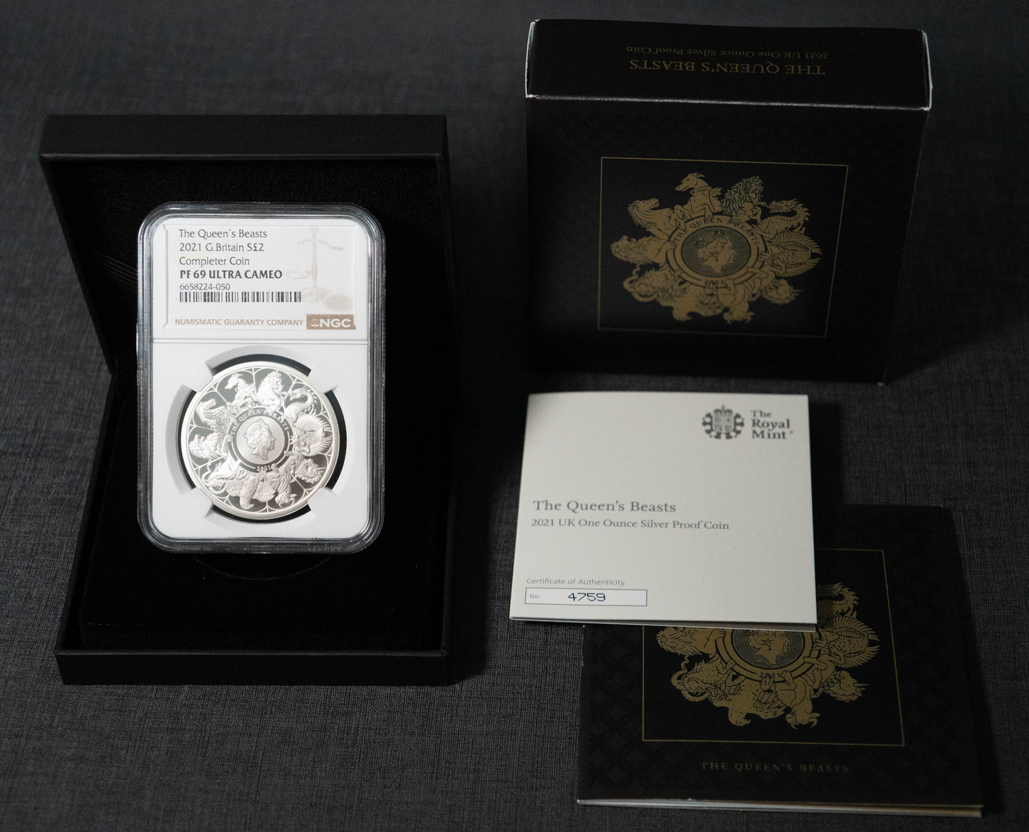 2021 クイーンズビースト コンプリーター 2ポンド 1オンス NGC PF69UC 銀貨