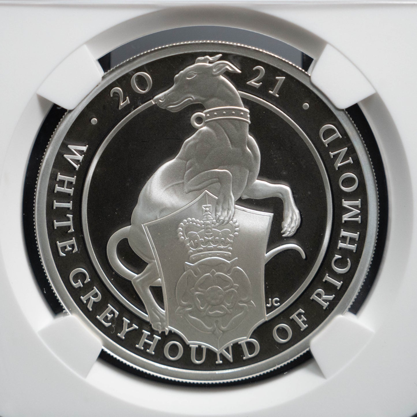 2021 クイーンズビースト グレイハウンド NGC PF70 イギリス 銀貨