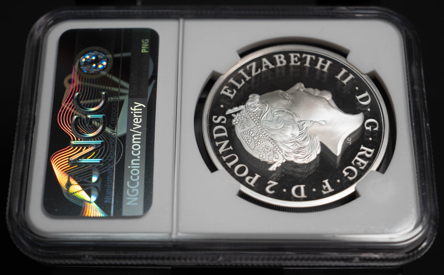2021 クイーンズビースト グレイハウンド NGC PF70 イギリス 銀貨
