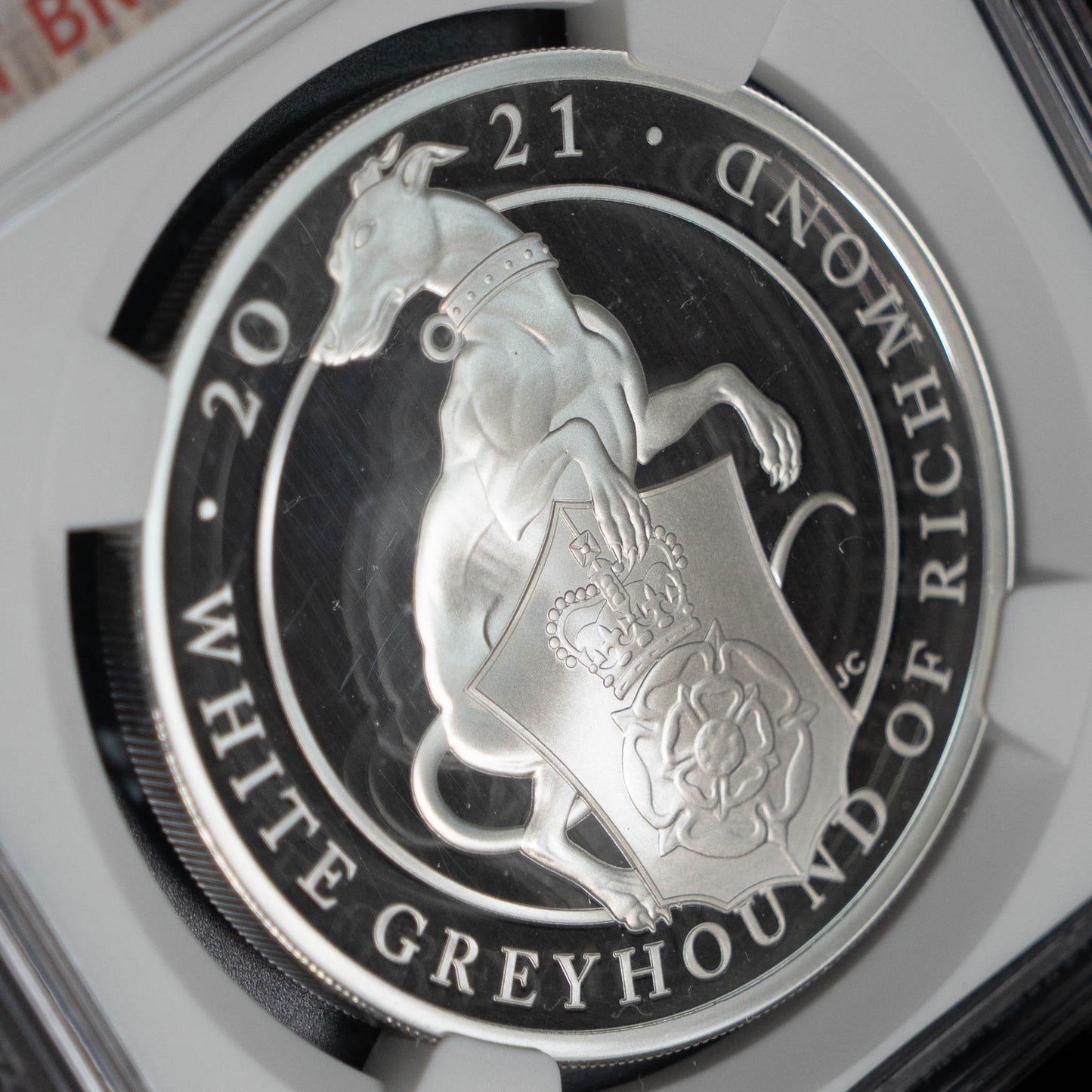 2021 クイーンズビースト グレイハウンド NGC PF70 イギリス 銀貨