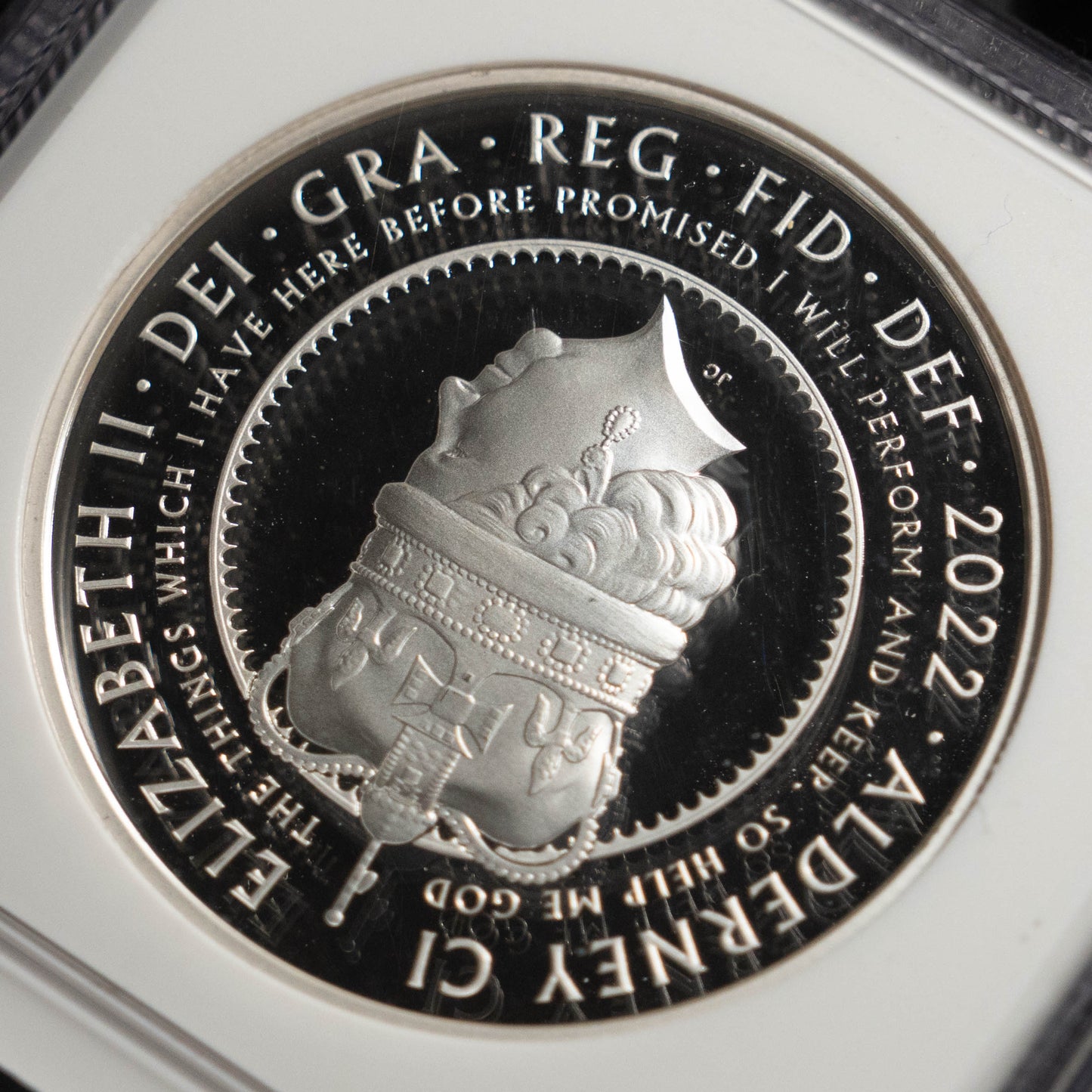 2022 オルダニー 5ポンド 銀貨 NGC PF70UC プラチナジュビリー エリザベス 即位70周年