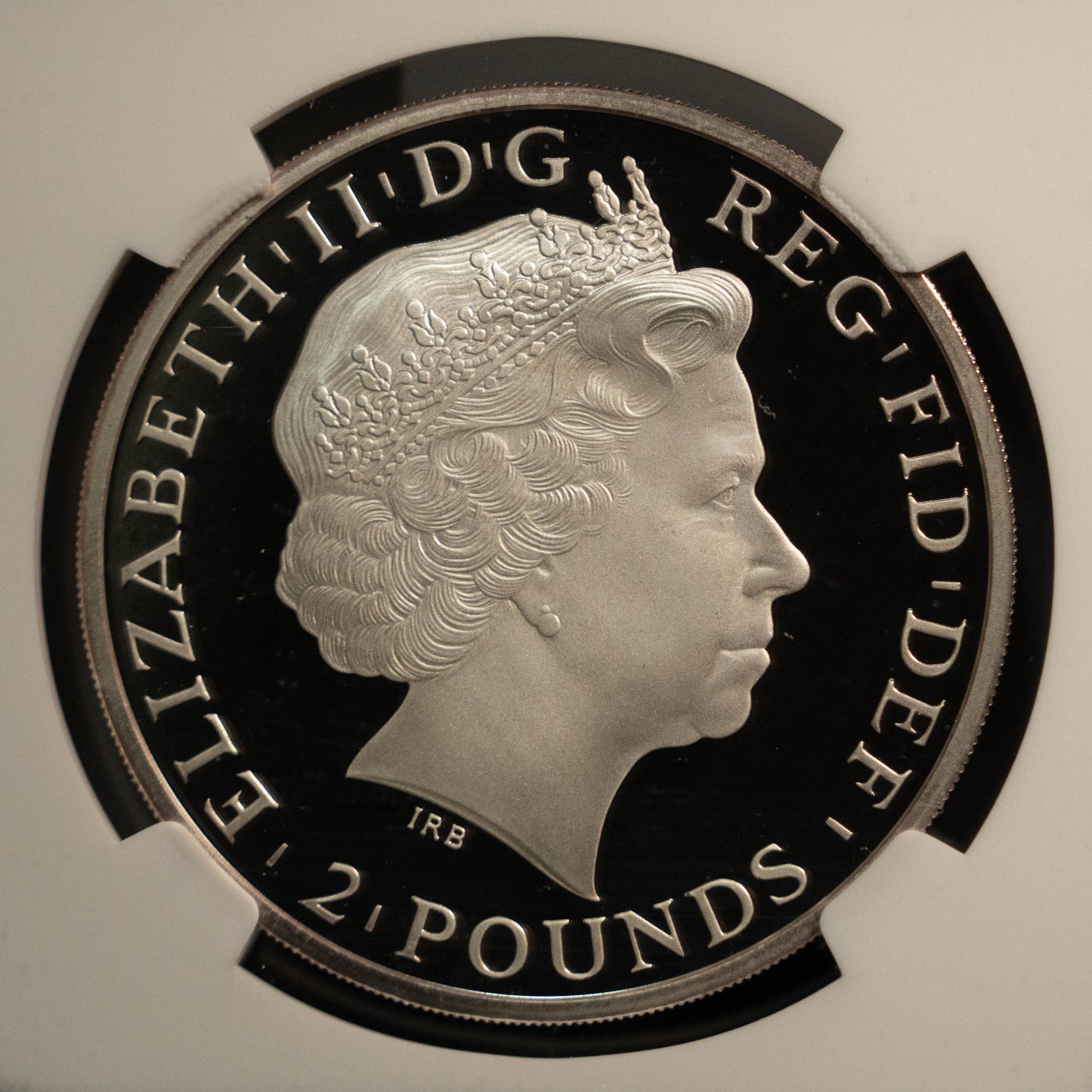 2014 イギリス 2ポンド 銀貨 NGC PF69UC ブリタニア エリザベス