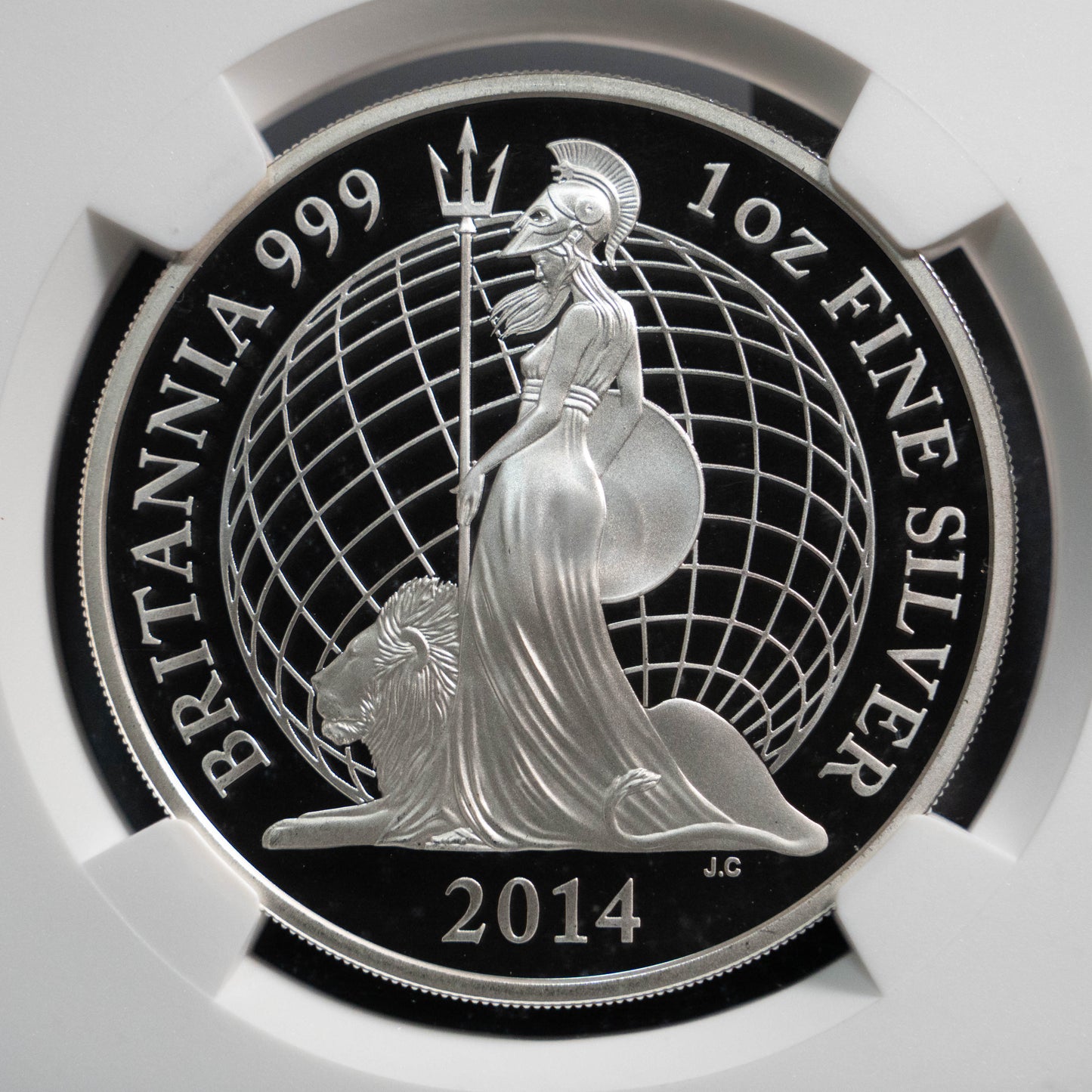 2014 イギリス 2ポンド 銀貨 NGC PF69UC ブリタニア エリザベス