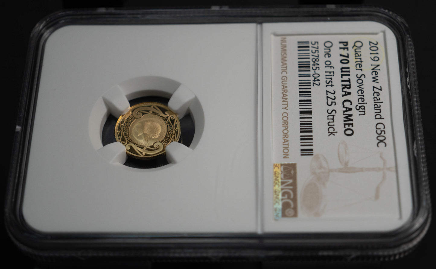 2019 ニュージーランド クォーターソブリン 金貨 NGC PF70UC ヴィクトリア エリザベス
