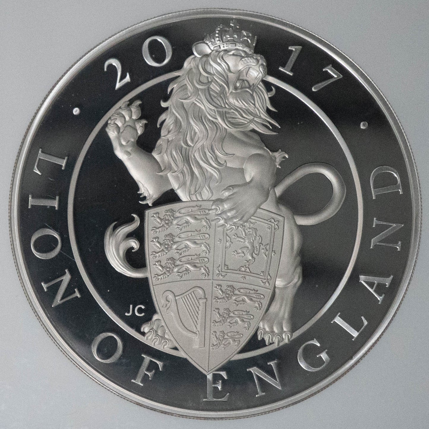 2017 イギリス クイーンズビースト ライオン 1kg 銀貨 500ポンド 初回限定