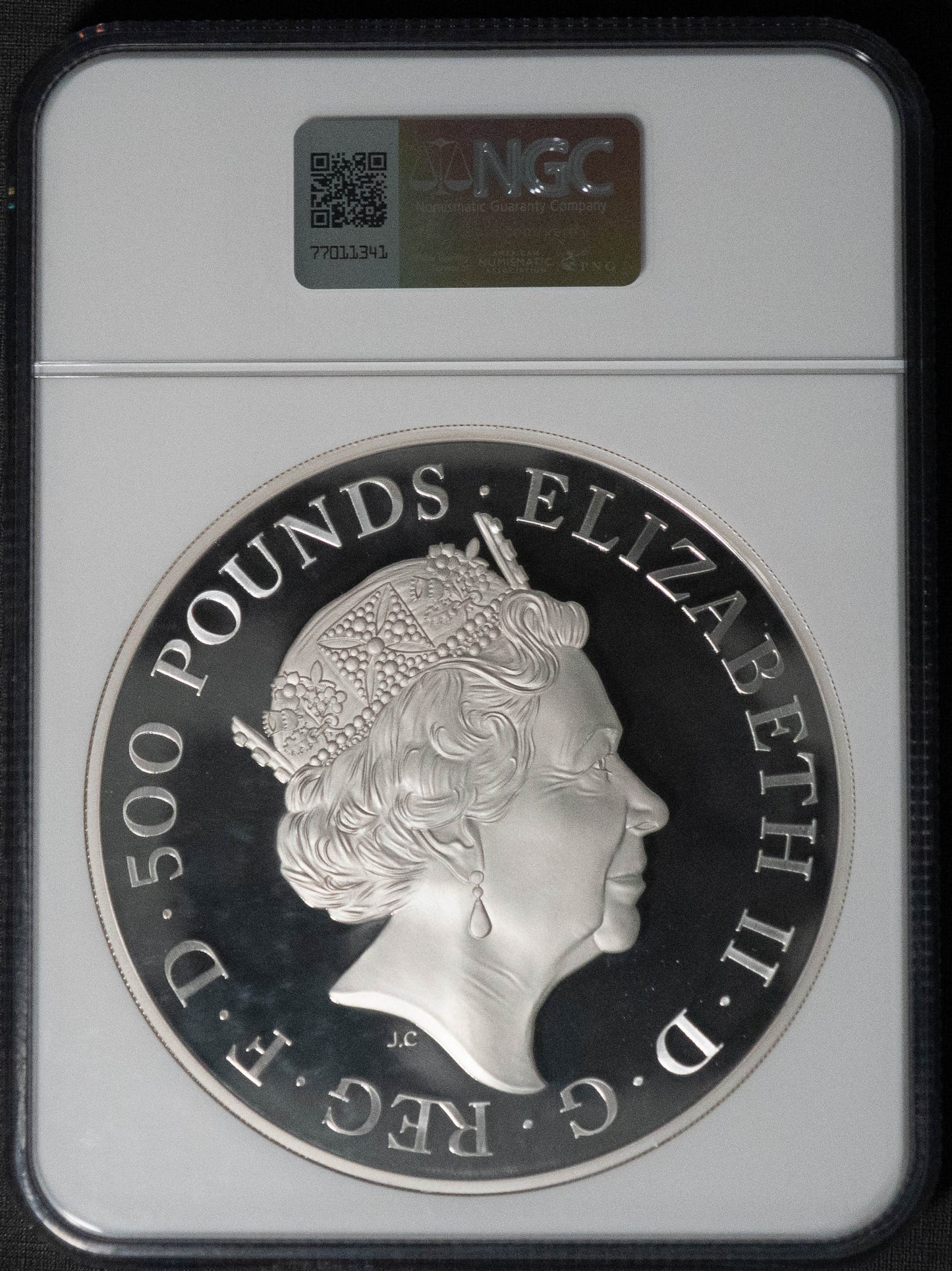 2017 イギリス クイーンズビースト ライオン 1kg 銀貨 500ポンド 初回限定