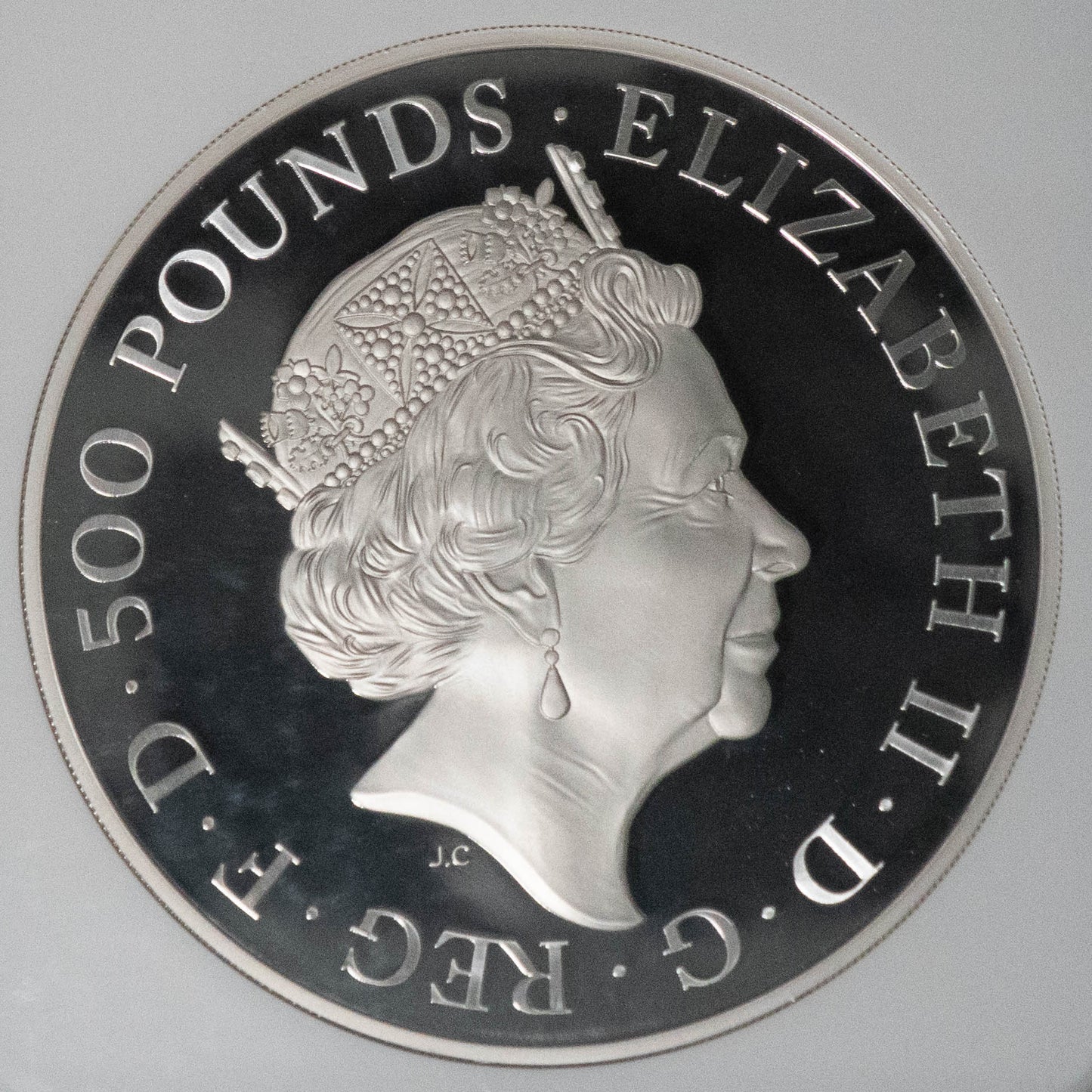 2017 イギリス クイーンズビースト ライオン 1kg 銀貨 500ポンド 初回限定