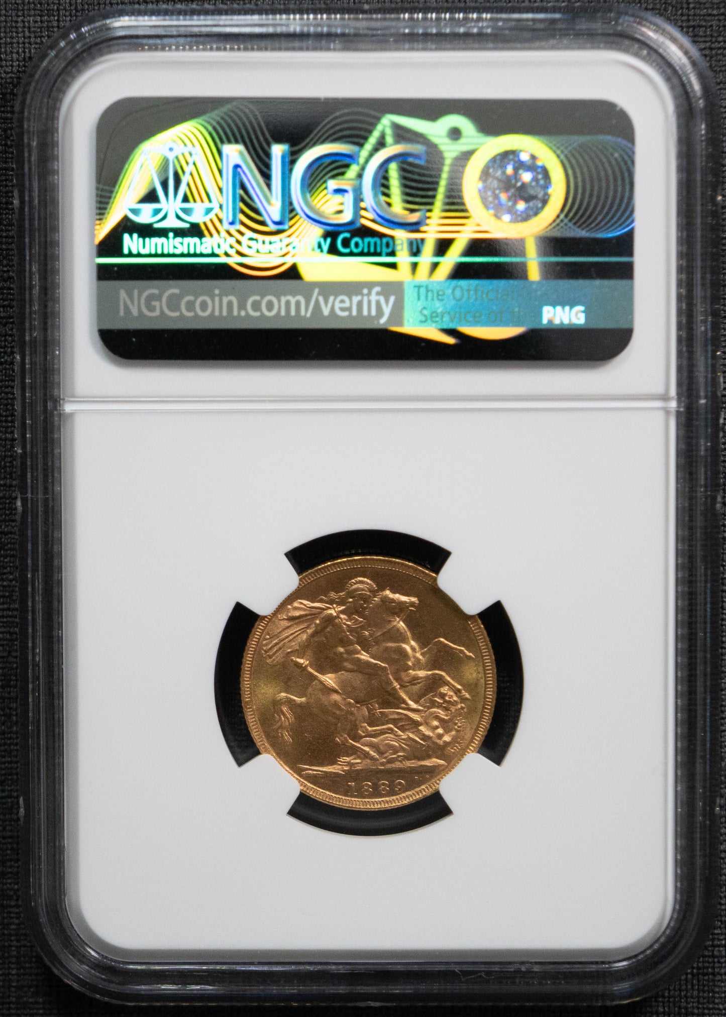 1889 イギリス ソブリン 金貨 NGC MS63 ヴィクトリア ジュビリーヘッド