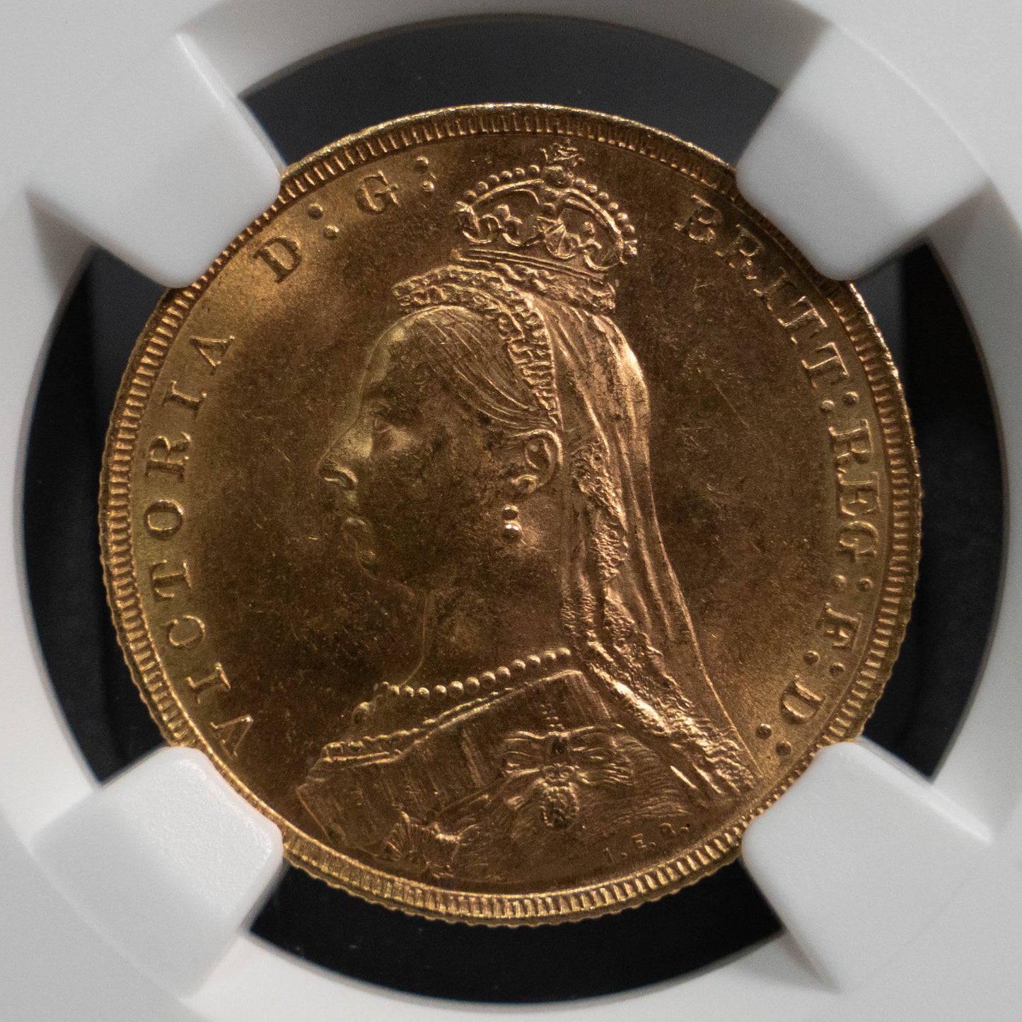 1889 イギリス ソブリン 金貨 NGC MS63 ヴィクトリア ジュビリーヘッド