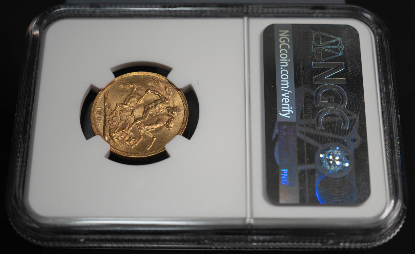 1889 イギリス ソブリン 金貨 NGC MS63 ヴィクトリア ジュビリーヘッド