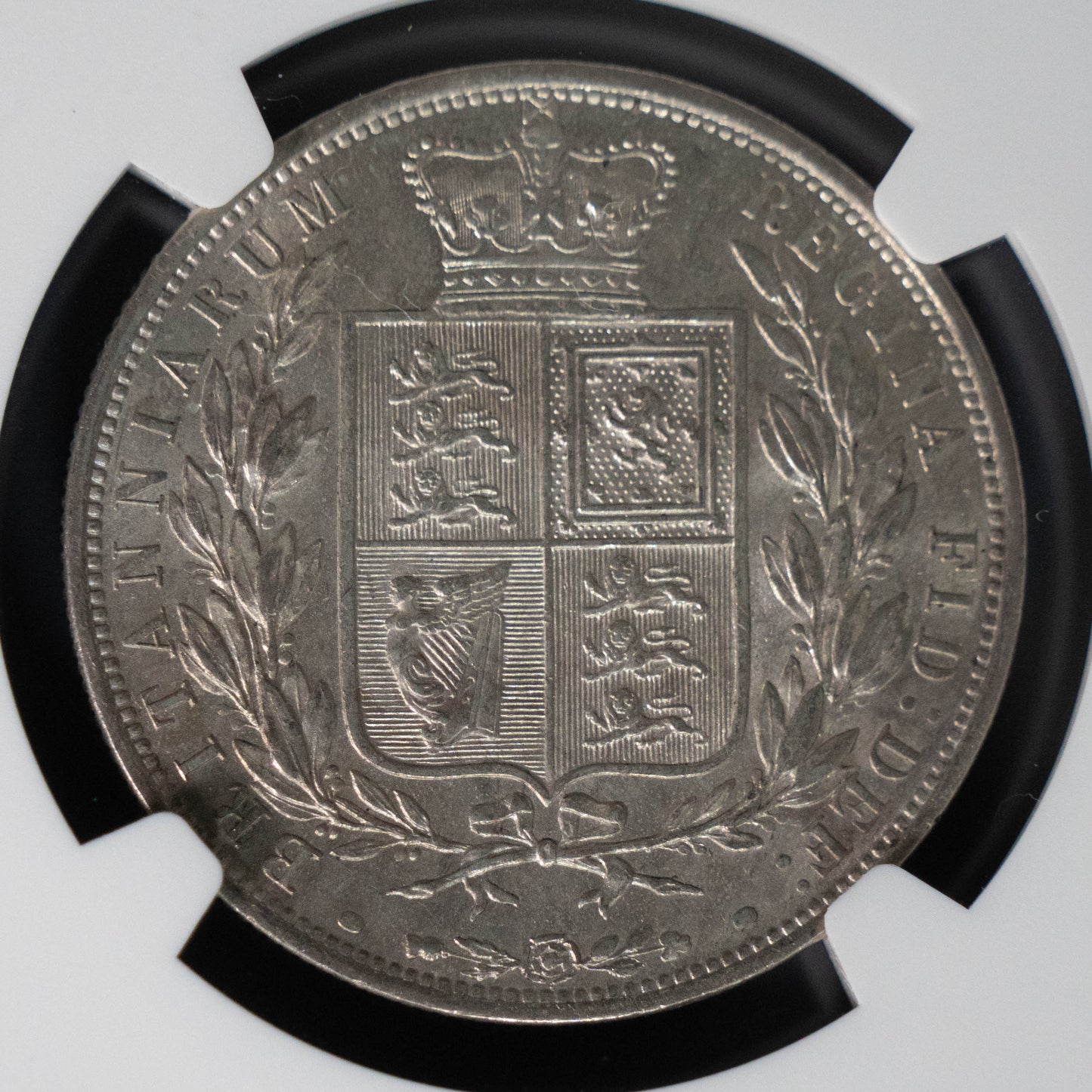 1887 イギリス ハーフクラウン銀貨 NGC AU58 ヴィクトリア ヤングヘッド