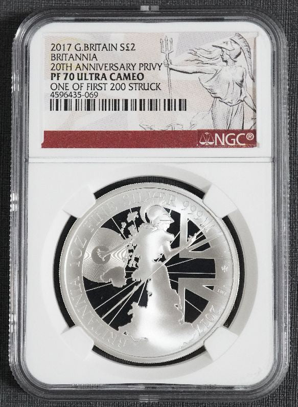 2017 ブリタニア 20周年 銀貨 NGC PF70UC