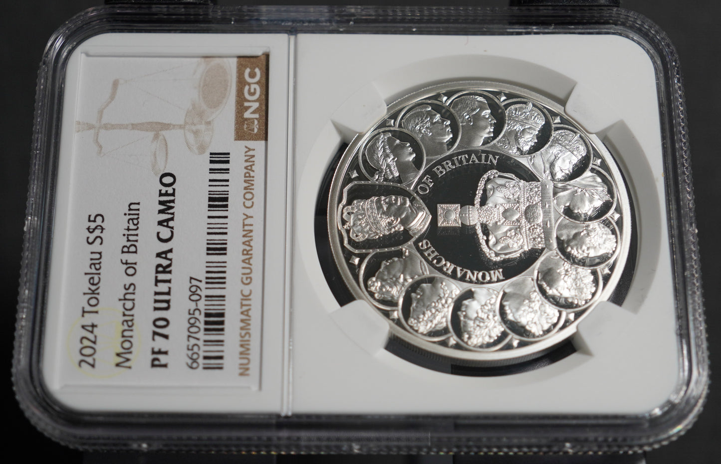 2024 トケロウ 英国君主 銀貨 NGC PF70UC