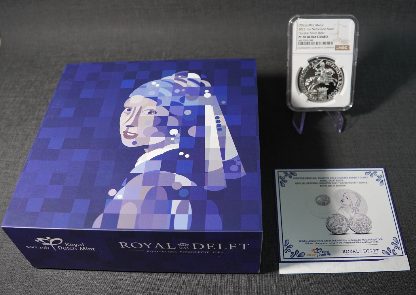 2023 オランダ デュカトン シルバーライダー NGC PF70UC メダル