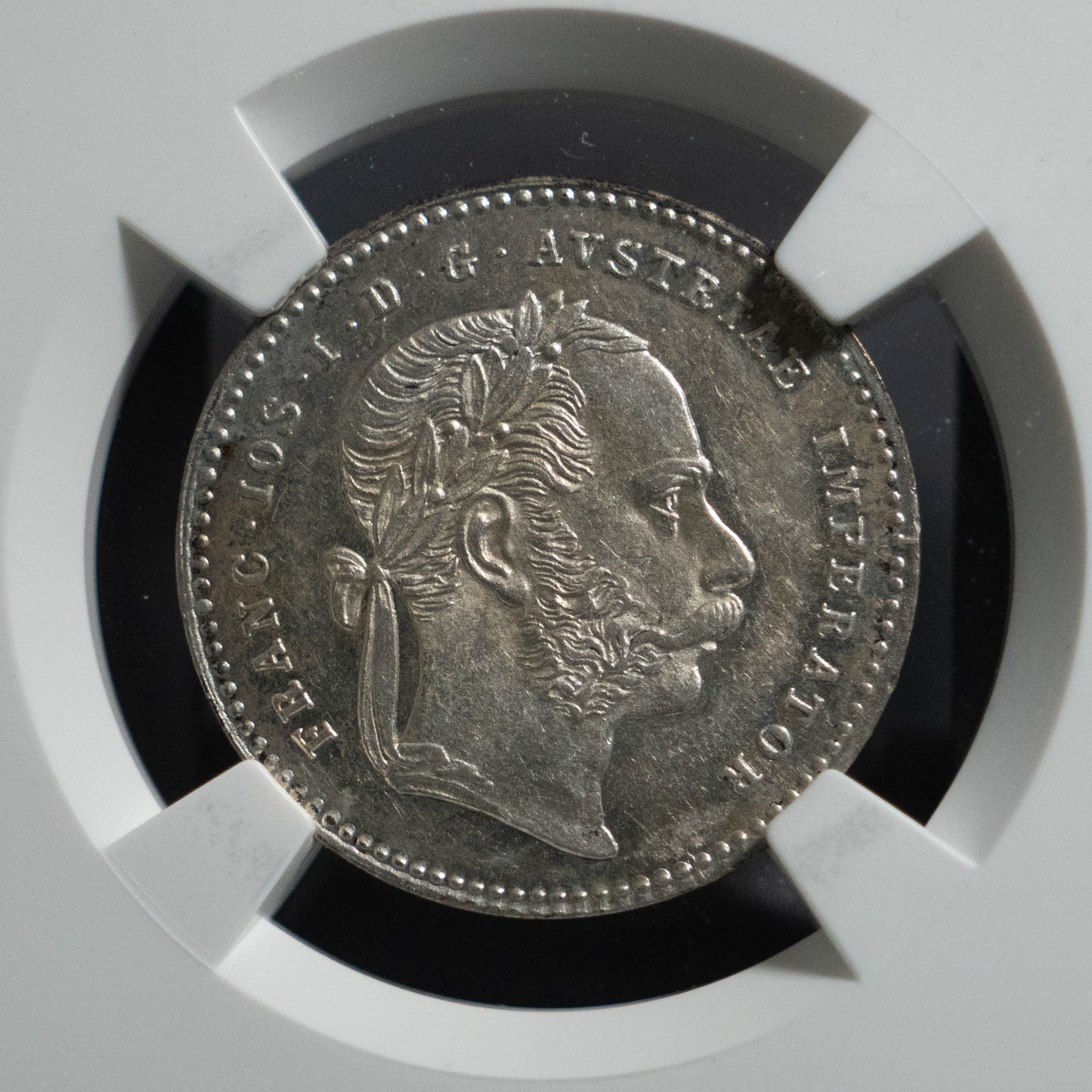 1868 オーストリア 銀貨 NGC MS61 20クロイツァー